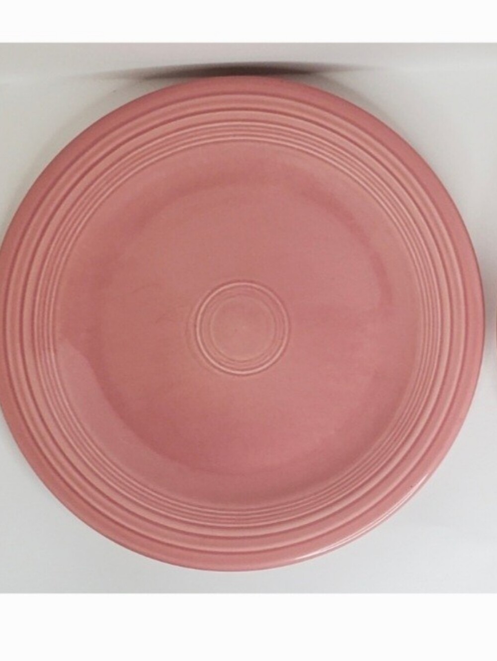 Vintage Fiestaware Fiesta Rose Pink 10" Dinner Plate, Retired 2005